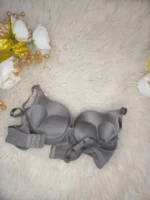 Inside view of the Xelxia Warm Taupe push up bra showing the built-in padding and soft silicon wire.